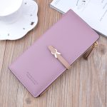 Women Fashion Multi-Card Zipper Long Sleeve PU Purses - Image 10