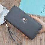 Wholesale Women Fashionable Simple Litchi Pattern Large Capacity Multi-Card Zipper PU Purses - Image 10