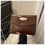 Women Fashionable Simple Large Capacity PU Flap Rectangular Purses - Image 10