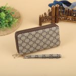 Women Fashion Long Frosted Double Zipper Gradient Multi-Card Position Purses - Image 10