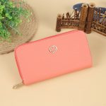 Women Fashion Simple Solid Color Large Capacity Zipper Long Purses - Image 10