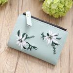 Women Mini Embroidered Zipper Wallet - Image 10