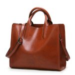Women Simple Portable Square Tote PU Handbag - Image 8