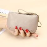 Women Fashion Casual Solid Color Soft Cowhide Zipper Small Wallet - Image 10
