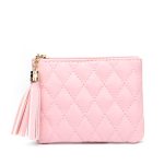 Women'S Fashion Diamond Embroidered Pu Leather Short Tassel Wallet - Image 16