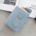 Women Fashion Cat Decoration Tassel Short Vertical Buckle Wallet - Image 15