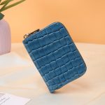 Women Fashion Shiny Crocodile Compact Wallet - Image 17