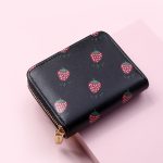 Women Fashion Strawberry Zipper Compact Wallet - Image 15