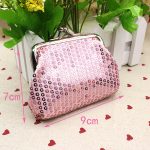 Women Fashion Solid Sequin Compact Wallet - Image 19