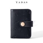 Women Fashion Fresh Floral Embossed Folding Pu Wallet - Image 10