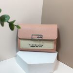 Women Minimalist Trifold Flap Mini Wallet Card - Image 10