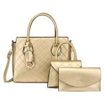 Wholesale Fashion Solid Color Large Capacity Handbag Three Piece Set - Image 5