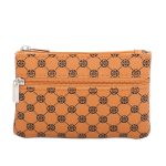 Women Fashion Double Zipper Old Flower Mini Wallet - Image 10