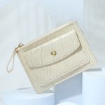 Women Fashion Candy Color Crocodile Multi-Card Wallet - Image 10