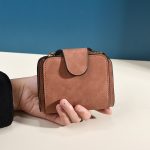 Wholesale Women Retro Simple Multi-Card Solid Color Wallet - Image 10