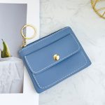 Women Fashion Casual Solid Color PU Zipper Wallets - Image 10