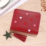 Wholesale Women Fashion Casual Heart Pattern PU Zipper Wallets - Image 10