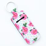 Women Personalized Creative Leopard Flower Butterfly Perfum Bottle Keychain Bag - Image 2