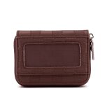 Wholesale Fashion Solid Color Chessboard Anti-Magnetic Zipper Card Bag Wallet - Image 8