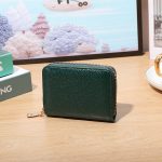 Wholesale Fashion Simple Solid Color Litchi Pattern Multi Card Wallet - Image 8
