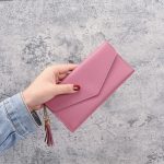 Wholesale Simple Solid Color Multi-Function Litchi Pattern Wallet - Image 10