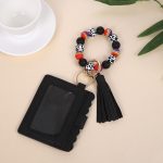 Wholesale Fashion Printed Silicone Bead Tassels Bracelet Pu Leather Wallet - Image 9