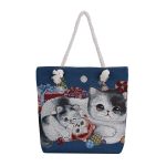 Wholesale Fashion Cartoon Jacquard Canvas Tote Bag - Image 9