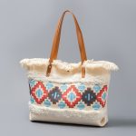Bohemian Large Capacity Tassel Canvas Tote Bag - Image 10