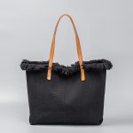 Wholesale Simple Solid Color Large Capacity Tassel Canvas Tote Bag - Image 10