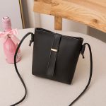 Wholesale Women Fashionable Simple Solid Color Square Zipper Mini Single Shoulder Crossbody Bucket Bag - Image 10