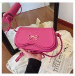 Wholesale Women Fashion Casual Solid Color Bowknot Buckle Crossbody Bag - Image 10