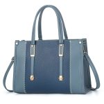 women Fashion casual Color Matching Large Capacity Handbag - Image 9