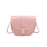 Women Fashion Crocodile Pattern Flap PU Crossbody Bag - Image 8