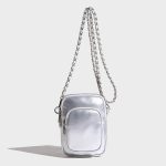 Wholesale Women Fashion Casual Solid Color Rhomboid Chain Crossbody Bags - Image 9