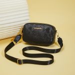 Wholesale Women Fashion Casual Snake-Print Small Square Crossbody Bag - Image 9