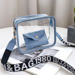Wholesale Women Fashion Casual Solid Color Transparent Crossbody Bag