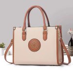 Women Fashion Casual Solid Color Large Capacity Handbag - Image 9