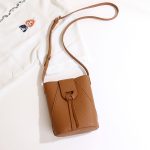 Women Soft Leather Solid Color Crossbody Mobile Phone Bag - Image 10