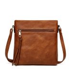 Wholesale Women Autumn Retro Tassel Double Zipper Bag - Image 6