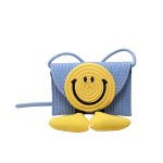 Wholesale Summer Smiley Creative Straw Bag Crossbody Bag - Image 9