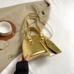 Wholesale Fashion Solid Color Crocodile Handbag Crossbody Bags - Image 9