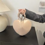 Women Fashion Casual Creative Heart Solid Color Crossbody Bag - Image 10