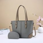 Wholesale Women Fashion Casual Bag Contrast Color Large Capacity Handbag Set - Image 7