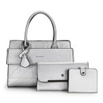 Wholesale Women Casual Solid Color Large Capacity Handbag Bag Three-Piece Set - Image 6