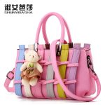 Wholesale Fashionable Color-Contrast Stitching Large-Capacity Handbag - Image 7