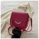Wholesale Women Fashion Versatile Square Solid Color Saddle Shoulder Bag - Image 10