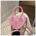 Wholesale Studded Gothic Punk Heart Shoulder Bag - Image 11