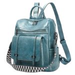Wholesale Vintage Women Pu Soft Leather Dual-Use Backpack - Image 11