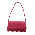 Wave Design Women Candy Color Underarm Bag - Image 11