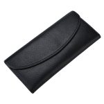 Wholesale Genuine Leather Simple Women Fashion Function Flap Long Wallet - Image 6